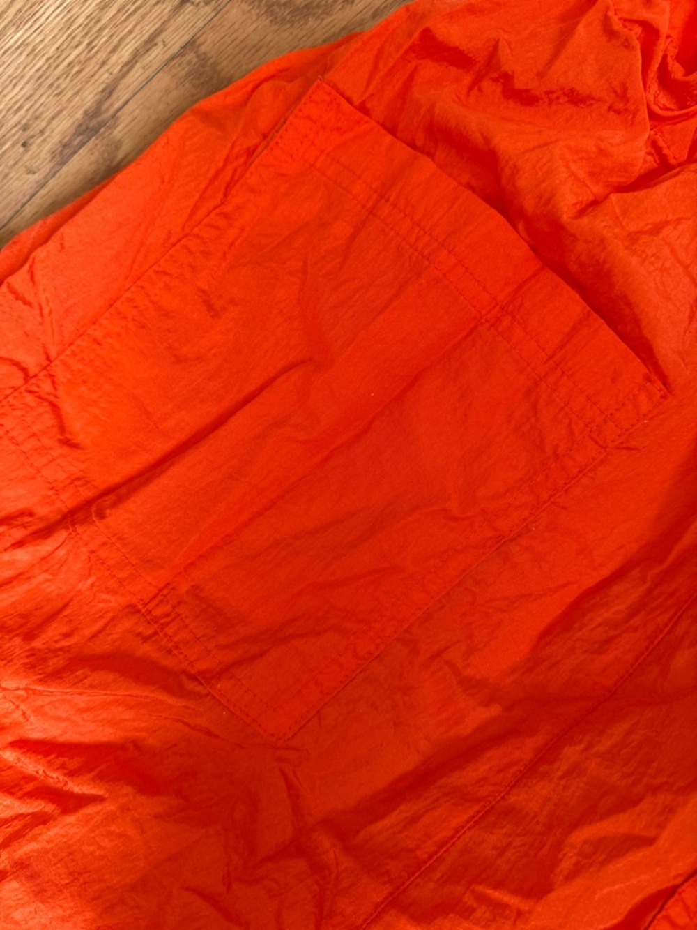 Wide Leg Drawstring Cargo Pants - Orange - Picture 8 of 8